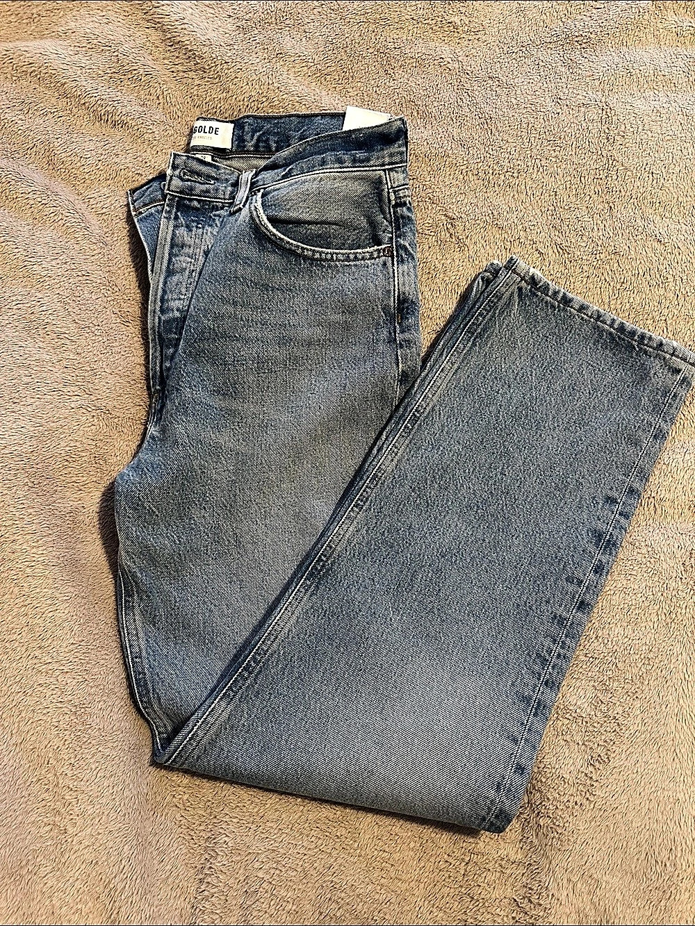 AGOLDE 90's Pinch Waist High Rise Straight Jeans color: Infinite. NWT